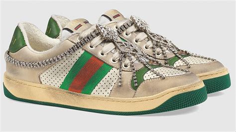 dirty gucci shoe|Gucci canvas sneakers.